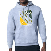 Green Bay Packers Starter Shield Logo Pullover Hoodie Heather Gray | NFL