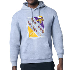 Minnesota Vikings Starter Shield Logo Pullover Hoodie Heather Gray | NFL