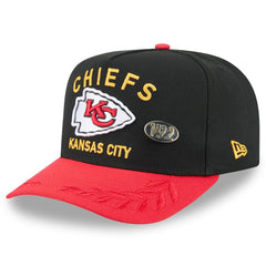 Kansas City Chiefs New Era 2025 NFL Draft On Stage A-Frame 59FIFTY Fitted Hat Black/Red | NFL