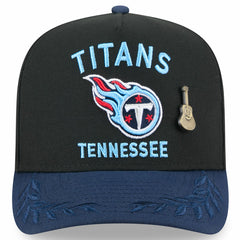 Tennessee Titans New Era 2025 NFL Draft On Stage A-Frame 59FIFTY Fitted Hat Black/Navy | NFL
