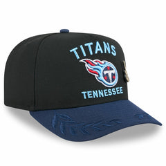 Tennessee Titans New Era 2025 NFL Draft On Stage A-Frame 59FIFTY Fitted Hat Black/Navy | NFL