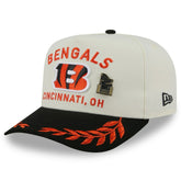 Cincinnati Bengals New Era 2025 NFL Draft A-Frame 59FIFTY Fitted Hat Cream/Black | NFL