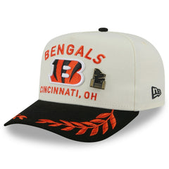 Cincinnati Bengals New Era 2025 NFL Draft A-Frame 59FIFTY Fitted Hat Cream/Black | NFL