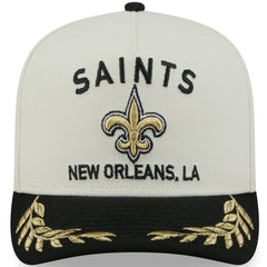 New Orleans Saints New Era 2025 NFL Draft A-Frame 9FIFTY Snapback Hat Cream/Black | NFL