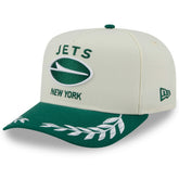 New York Jets New Era 2025 NFL Draft A-Frame 9FIFTY Snapback Hat Cream/Green | NFL