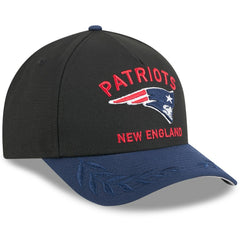 New England Patriots New Era 2025 NFL Draft 9FORTY A-Frame M-Crown Adjustable Hat Black/Navy | NFL