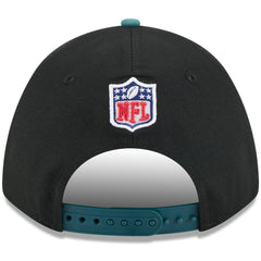 Philadelphia Eagles New Era 2025 NFL Draft 9FORTY A-Frame M-Crown Adjustable Hat Black/Midnight Green | NFL