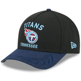 Tennessee Titans New Era 2025 NFL Draft 9FORTY A-Frame M-Crown Adjustable Hat Black/Navy | NFL