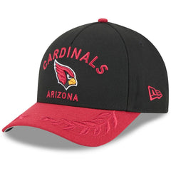 Arizona Cardinals New Era 2025 NFL Draft 9FORTY A-Frame M-Crown Adjustable Hat Black/Cardinal | NFL