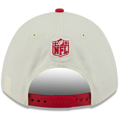 Kansas City Chiefs New Era 2025 NFL Draft 9FORTY A-Frame M-Crown Adjustable Hat Cream/Red | NFL