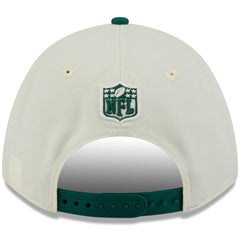 New York Jets New Era 2025 NFL Draft 9FORTY A-Frame M-Crown Adjustable Hat Cream/Green | NFL
