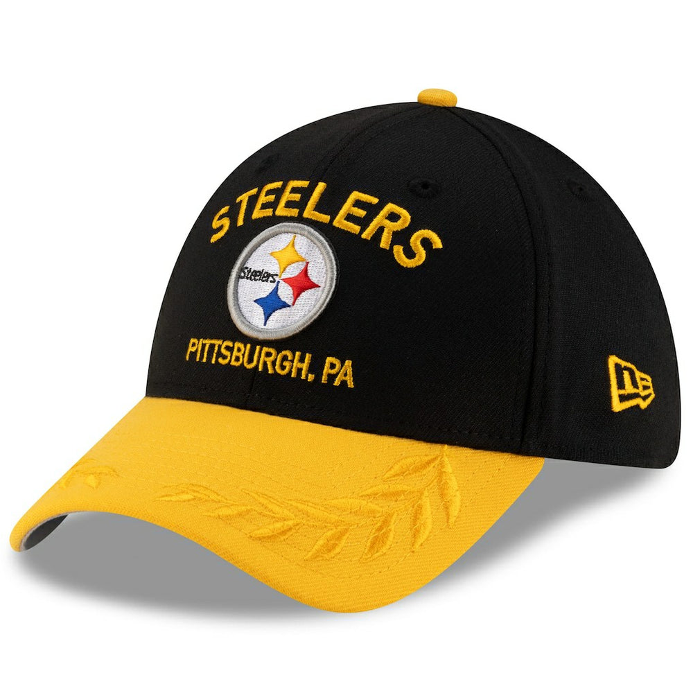 Pittsburgh Steelers New Era 2025 NFL Draft 39THIRTY Flex Hat Black/Gold | NFL