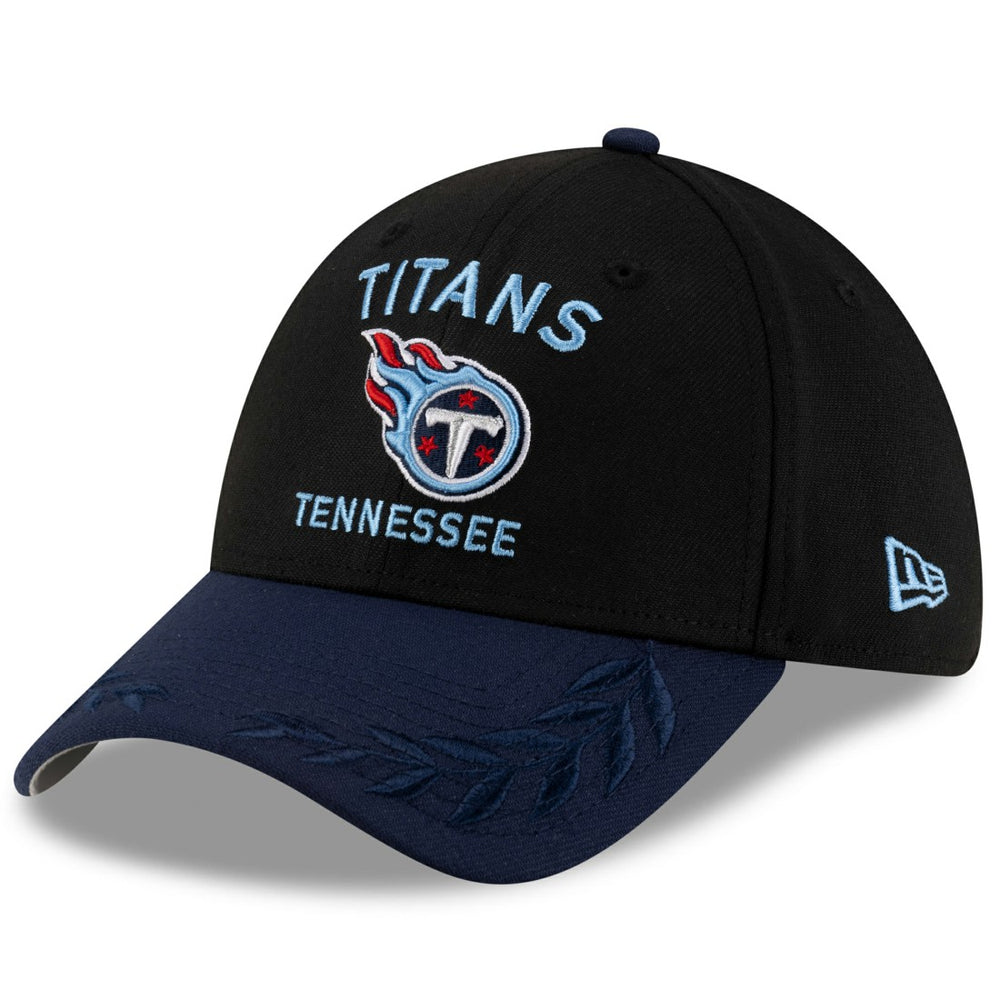 Tennessee Titans New Era 2025 NFL Draft 39THIRTY Flex Hat Black/Navy | NFL