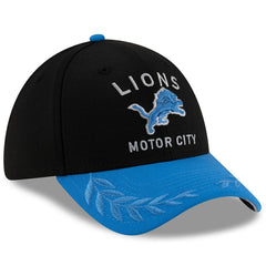 Detroit Lions New Era 2025 NFL Draft 39THIRTY Flex Hat Black/Blue | NFL