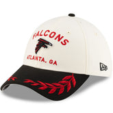Atlanta Falcons New Era 2025 NFL Draft 39THIRTY Flex Hat Cream/Black | NFL