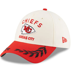 Kansas City Chiefs New Era 2025 NFL Draft 39THIRTY Flex Hat Cream/Red | NFL