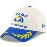 Los Angeles Rams New Era 2025 NFL Draft 39THIRTY Flex Hat Cream/Royal | NFL