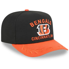 Cincinnati Bengals New Era Youth 2025 NFL Draft A-Frame 9FIFTY Snapback Hat Black/Orange | NFL