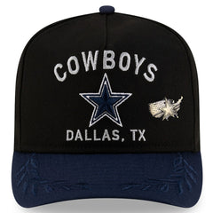 Dallas Cowboys New Era 2025 NFL Draft On Stage A-Frame 59FIFTY Fitted Hat Black/Navy | NFL