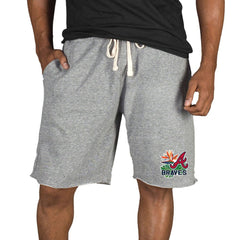 Atlanta Braves Concepts Sport Mainstream Tri-Blend Shorts - MLB