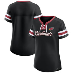 Arizona Cardinals Women's Original State Lace-Up T-Shirt Black | Fanatics