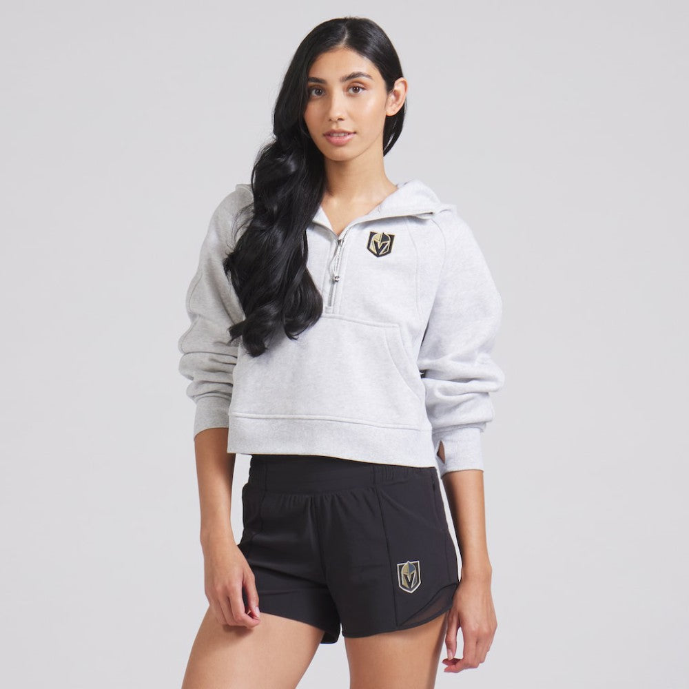 Vegas Golden Knights lululemon Women's Scuba Oversized Half-Zip Hoodie - Heathered Core Ultra Light Grey - NHL