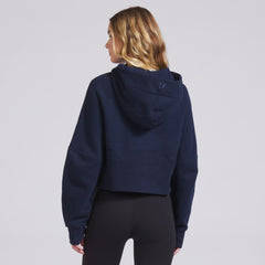 Montreal Canadiens lululemon Women's Scuba Oversized Half-Zip Hoodie - True Navy - NHL