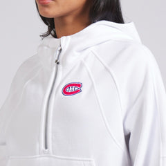 Montreal Canadiens lululemon Women's Scuba Oversized Half-Zip Hoodie - White - NHL