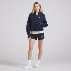 Seattle Kraken lululemon Women's Scuba Oversized Half-Zip Hoodie - True Navy - NHL