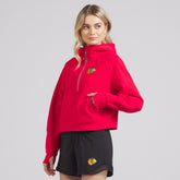 Chicago Blackhawks lululemon Women's Scuba Oversized Half-Zip Hoodie - True Red - NHL