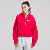 Detroit Red Wings lululemon Women's Scuba Oversized Half-Zip Hoodie - True Red - NHL