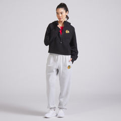 Chicago Blackhawks lululemon Women's Scuba Oversized Half-Zip Hoodie - Black - NHL