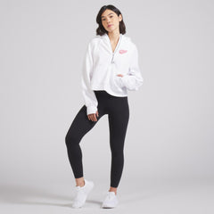 Detroit Red Wings lululemon Women's Scuba Oversized Half-Zip Hoodie - White - NHL