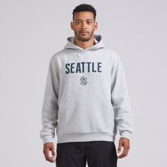Seattle Kraken lululemon Steady State Pullover Hoodie - Heathered Silver Drop - NHL