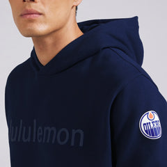 Edmonton Oilers lululemon Steady State Pullover Hoodie - True Navy - NHL