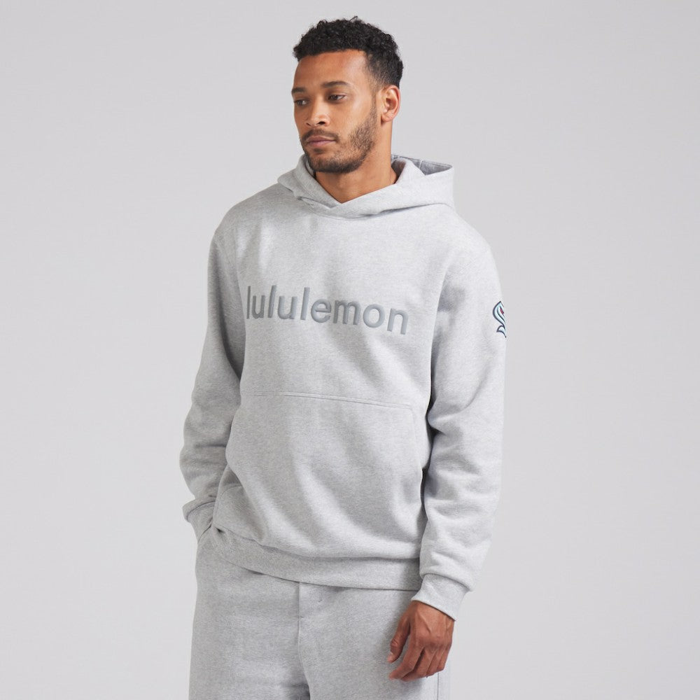Seattle Kraken lululemon Steady State Pullover Hoodie - Heathered Silver Drop - NHL