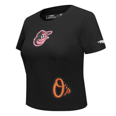 Baltimore Orioles Pro Standard Women's Game Day Classics Baby Doll Cropped T-Shirt - MLB