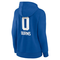 Brian Burns New York Giants Women's Name & Number Team Wordmark Pullover Hoodie Royal | NFL