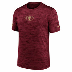 San Francisco 49ers Big & Tall Sideline Velocity Performance T-Shirt Scarlet | Nike for Sale