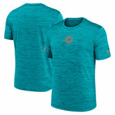 Miami Dolphins Big & Tall Sideline Velocity Performance T-Shirt Aqua | Nike for Sale