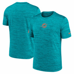 Miami Dolphins Big & Tall Sideline Velocity Performance T-Shirt Aqua | Nike for Sale