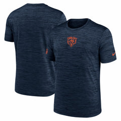 Chicago Bears Big & Tall Sideline Velocity Performance T-Shirt Navy | Nike for Sale