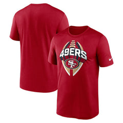 San Francisco 49ers Big & Tall Primetime Legend Icon Performance T-Shirt Scarlet | Nike for Sale