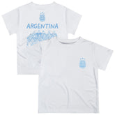 Argentina National Team Vive La Fete Youth Impressions Artwork Icons T-Shirt White - FIFA World CUP