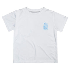 Argentina National Team Vive La Fete Youth Impressions Artwork Icons T-Shirt White - FIFA World CUP