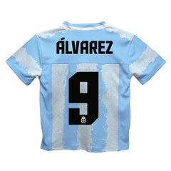 Julián Álvarez Argentina National Team Vive La Fete Football Jersey Light Blue - FIFA World CUP