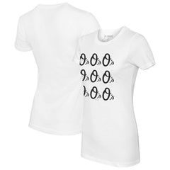 Baltimore Orioles Tiny Turnip Women's Logo Grid T-Shirt - MLB