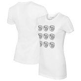 Milwaukee Brewers Tiny Turnip Women's Logo Grid T-Shirt - MLB