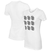 San Diego Padres Tiny Turnip Women's Logo Grid T-Shirt - MLB