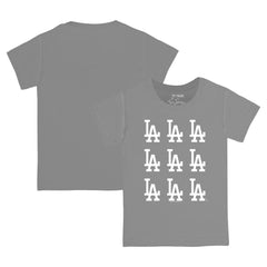 Los Angeles Dodgers Tiny Turnip Youth Logo Grid T-Shirt - MLB
